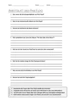 Vorschau - Arbeitsblätter - AB mit Fragen zum Thema "Pink Floyd" + Lösungsblatt + Mindmap + Infografik - Deckblatt