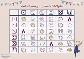 Vorschau - Stationenlernen - Großes Materialpaket: Sechs Bewegungswürfelspiele zur Schreibvorbereitung - Seite 2