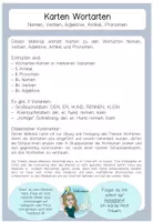 Vorschau - Fördermaterial/Inklusion - 260 Karten zu Wortarten Nomen, Verb, adjektiv #2für2 #zweifürzwei - Seite 1