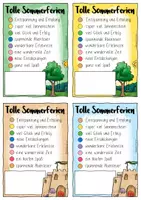 Vorschau - Mal- und Bastelvorlagen - Sommerferien Geschenk / Gruß - passt zu Mini Schokolinsen Abschied - Seite 2