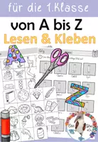 Vorschau - Arbeitsblätter - Buchstabeneinführung - Lesen und Kleben - alle Buchstaben von A bis Z - Deckblatt