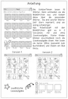 Vorschau - Arbeitsblätter - Buchstabeneinführung - Lesen und Kleben - alle Buchstaben von A bis Z - Seite 1