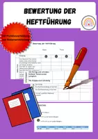 Vorschau - Arbeitsblätter - Bewertung der Heftführung - Deckblatt