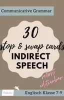 Vorschau - Bildkarten - 30 stop & swap cards zur Indirekten Rede - Deckblatt