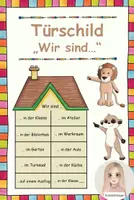 Vorschau - Poster - Türschild - Wir sind ... Löwe & Erdmännchen - Deckblatt