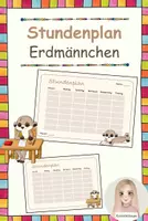 Vorschau - Mal- und Bastelvorlagen - Stundenpläne Erdmännchen - Deckblatt