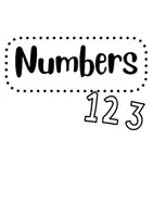 Vorschau - Arbeitsblätter - Numbers - Deckblatt