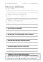 Vorschau - Arbeitsblätter - AB mit Fragen zum Thema "Plakate" + Lösungsblatt + Infografik - Deckblatt