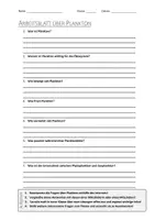 Vorschau - Arbeitsblätter - AB mit Fragen zum Thema "Plankton" + Lösungsblatt + Mindmap + Infografik - Deckblatt