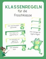 Vorschau - Poster - Klassenregeln für die Froschklasse - Deckblatt