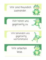 Vorschau - Poster - Klassenregeln für die Froschklasse - Seite 1
