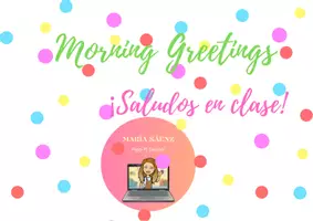 Vista previa - Decoración del aula - Morning Greetings/ ¡Buenos días! - Portada