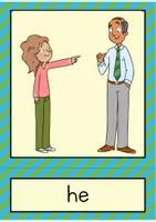Vorschau - Fördermaterial/Inklusion - Personal pronouns: Flash Cards // Bild- und Wortkarten (Englisch) - Seite 3