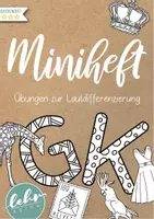 Vorschau - Arbeitsblätter - Miniheft zur Lautdifferenzierung von G und K - Deckblatt