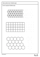 Vorschau - Arbeitsblätter - Reguläre und semireguläre Parkettierungen - Seite 1