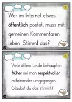Vorschau - Arbeitsblätter - Respekt - meine Meinung | Diskussionskarten - Seite 2