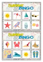 Vorschau - Stationenlernen - Summer Holidays - Bingo game - at the beach - Deckblatt