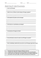 Vorschau - Arbeitsblätter - AB mit Fragen zum Thema "Plantagen" + Lösungsblatt + Infografik - Deckblatt