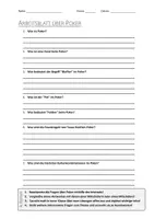 Vorschau - Arbeitsblätter - AB mit Fragen zum Thema "Poker" + Lösungsblatt + Mindmap + Infografik - Deckblatt