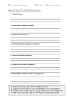 Vorschau - Arbeitsblätter - AB mit Fragen zum Thema "Pokémon" + Lösungsblatt + Mindmap - Deckblatt