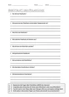 Vorschau - Arbeitsblätter - AB mit Fragen zum Thema "Polarfuchs" + Lösungsblatt + Infografik - Deckblatt