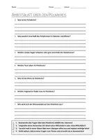 Vorschau - Arbeitsblätter - AB mit Fragen zum Thema "Polarkreis" + Lösungsblatt + Infografik - Deckblatt