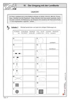 Vorschau - Arbeitsblätter - Der Umgang mit der Landkarte | Sachunterricht Erdkunde Grundschule Klasse 3-4 | Maßstab GPS Navigation | Arbeitsblätter Kopiervorlagen mit Lösungen - Deckblatt