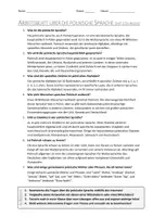 Vorschau - Arbeitsblätter - AB mit Fragen zum Thema "Polnische Sprache" + Lösungsblatt - Seite 1