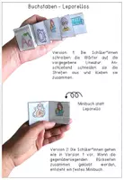 Vorschau - Arbeitsblätter - Buchstabeneinführung - Leporello / Miniheft für alle Buchstaben - Seite 1