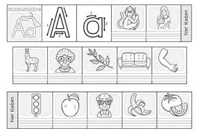 Vorschau - Arbeitsblätter - Buchstabeneinführung - Leporello / Miniheft für alle Buchstaben - Seite 2