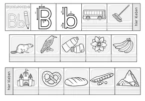 Vorschau - Arbeitsblätter - Buchstabeneinführung - Leporello / Miniheft für alle Buchstaben - Seite 3