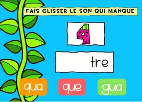 Vorschau - Stationenlernen - Son et Graphème QU K C | BOOM CARDS avec audio SET 3 - Seite 3