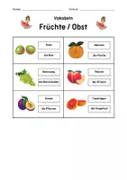 Vorschau - Fördermaterial/Inklusion - Vokabeln (deutsch/russisch) - Früchte/Obst - Seite 2