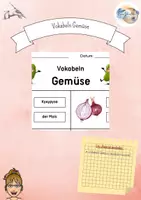 Vorschau - Fördermaterial/Inklusion - Vokabeln (deutsch/russisch) - Gemüse - Deckblatt