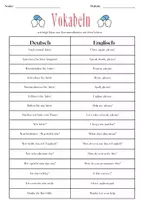 Vorschau - Fördermaterial/Inklusion - Vokabeln (deutsch/englisch) - Kommunikation Lehrer - Seite 1