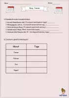 Vorschau - Arbeitsblätter - Übung Kalender (russisch) - Seite 2