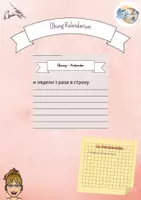 Vorschau - Arbeitsblätter - Übung Kalender (russisch) - Deckblatt