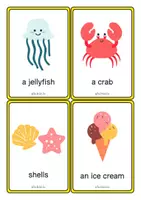Vista previa - Juegos / Gamificación - Summer flashcards - At the beach - The British Fox - página 3