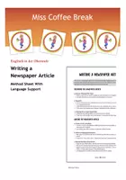 Vorschau - Merkblätter - Writing a Newspaper Article (Method Sheet) - Deckblatt