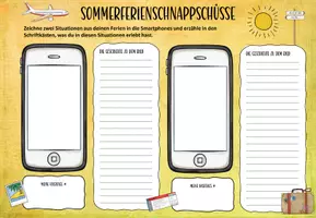Vorschau - Arbeitsblätter - Sommerferienschnappschuss (Ferien, Sommer, Gesprächsanlass) - Seite 1