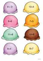 Vorschau - Spiele - Legematerial - Eiscreme Mathematik Klasse 1 ZR20 - Seite 3