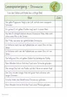Vorschau - Arbeitsblätter - Lesespaziergang Dino - für die 1. Klasse, 2-fach differenziert - Seite 2