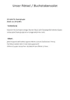 Vorschau - Arbeitsblätter - Rätsel - Aktivitäten / Spiele mit den Wörtern - neue Ideen - Seite 1