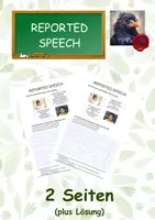 Vorschau - Arbeitsblätter - REPORTED SPEECH - Deckblatt
