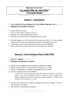 Aperçu - Préparation de séquence / Séquence complète - Séquence de Lecture - La Petite Fille du Vel d'Hiv - Page de couverture