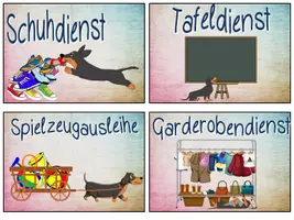 Vorschau - Bildkarten - Klassendienste Hundeklasse #Dackel #Klassentier - Seite 3