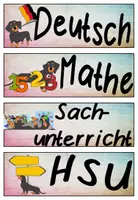 Vorschau - Präsentationen/Tafelbilder - Tagestransparenz Hundeklasse #Dackel #Klassentier - Seite 1