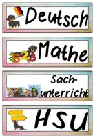 Vorschau - Präsentationen/Tafelbilder - Tagestransparenz Hundeklasse #Dackel #Klassentier - Seite 1