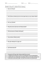 Vorschau - Arbeitsblätter - Lernposter + AB mit Fragen zum Thema "Pottwal" + Lösungsblatt + Infografik - Seite 1