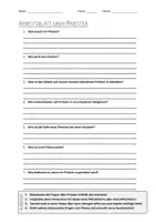 Vorschau - Arbeitsblätter - Lernplakat + AB mit Fragen zum Thema "Priester" + Lösungsblatt + Infografik - Seite 1